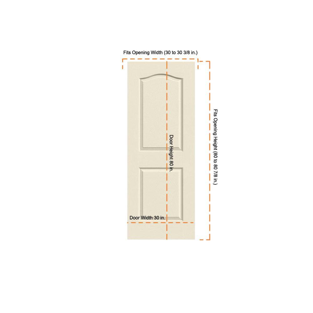 30-in x 80-in Camden Primed Door Slab