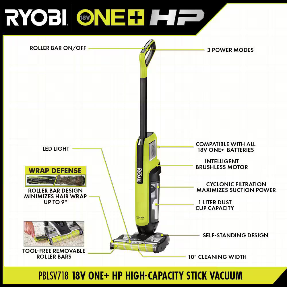 ONE+ HP 18V Brushless Cordless High Capacity Stick. No Battery