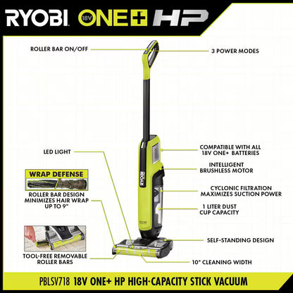 ONE+ HP 18V Brushless Cordless High Capacity Stick. No Battery
