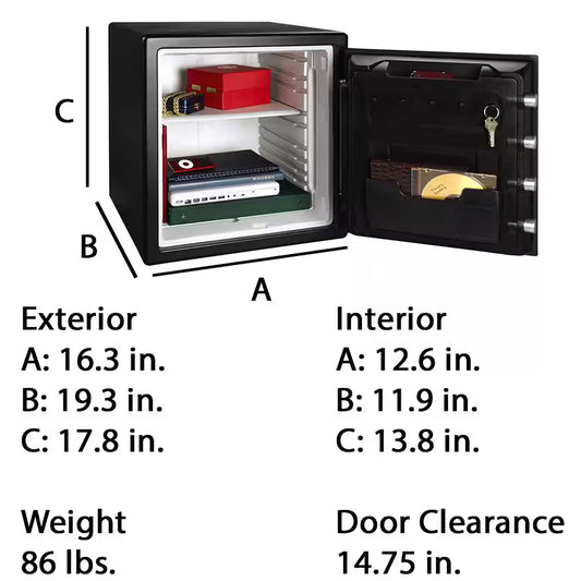 NEW 1.2 cu. ft. Fireproof & Waterproof Safe with Digital Combination Lock