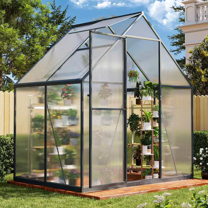 Sizzim 6 ft W x 4 ft D x 6.5 ft H Greenhouse