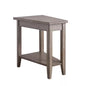 Laurent 17 Smoke Gray Wood End Table with Shelf