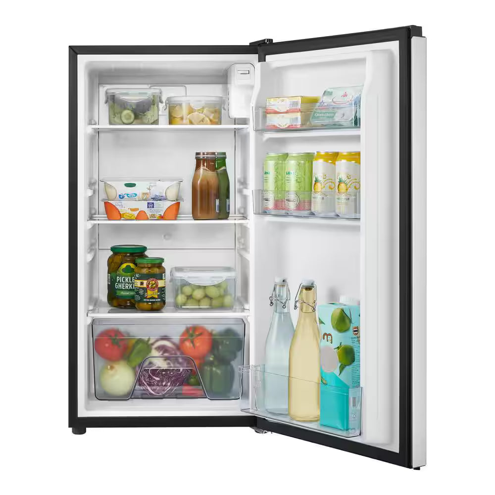3.2 cu. ft. Mini Fridge Stainless Steel