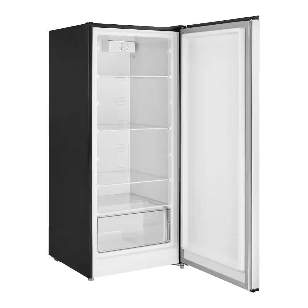 Vissani 7.1 cu. ft. Manual Defrost Convertible Upright Freezer in Stainless Steel Look