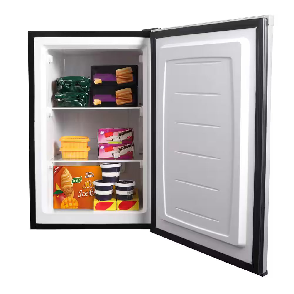 3.0 cu. ft. Manual Defrost Upright Freezer in Stainless Steel