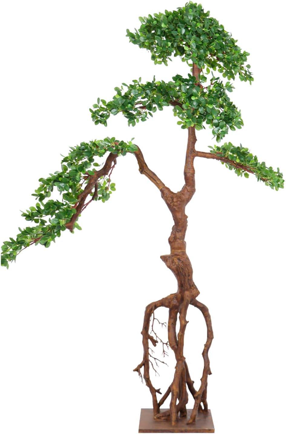 6ft Ficus Artificial Trees, 72" Tall Lifelike Faux Tree, Green Lush Fake Ficus Tree