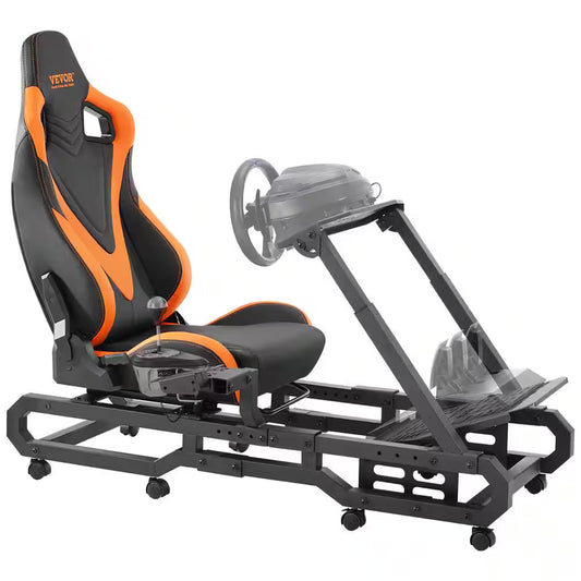Racing Wheel Stand with Wheels for Logitech G923/G920/G29, Heavy Duty Steel Driving Simulator, Max Load 330 lbs.
