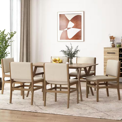 Juan Modern Wheat Upholstered Dining Chair (5)