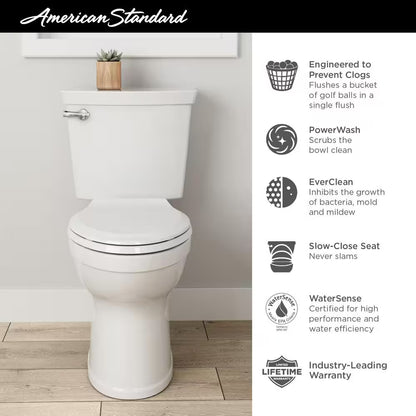 Champion Tall 2-Piece Toilet, 1.28 GPF (White)