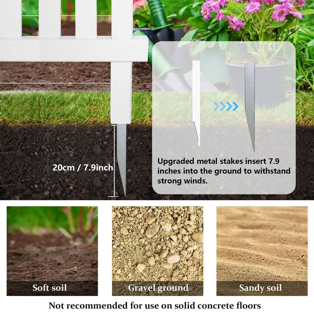 48 in. Outdoor Vinyl Panels Privacy Screen