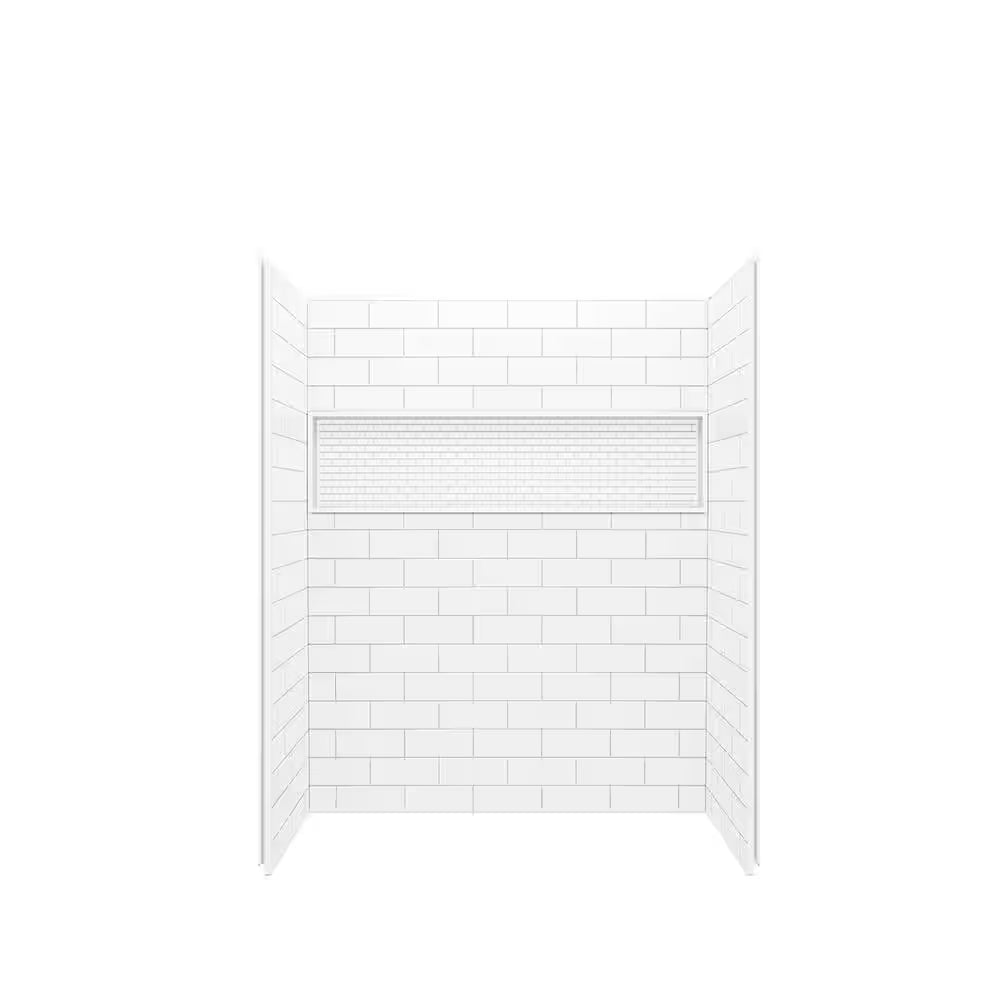 Bootz NexTile 30x60x74 Shower Kit, White