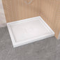 42" x 34" Corner Shower Base, White