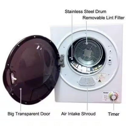 3.5 cu.ft. Compact Electric Laundry Dryer
