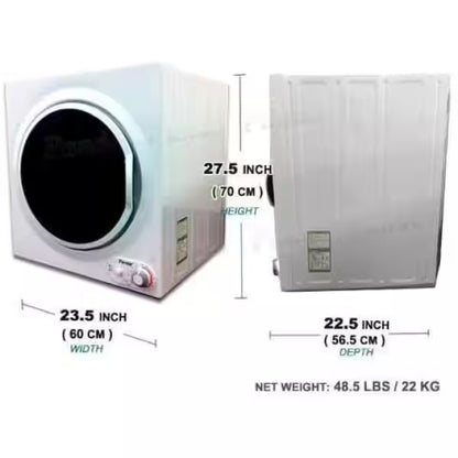 3.5 cu.ft. Compact Electric Laundry Dryer