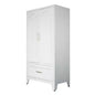 White 31.5" W Wardrobe Armoire with Drawer