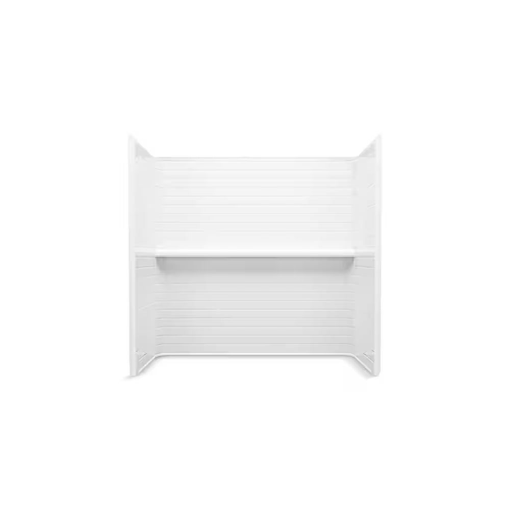 Traverse 60 in. L x 30 in. W x 60 in. H Right-Hand Drain Rectangular Tub/ Shower Combo Unit in White