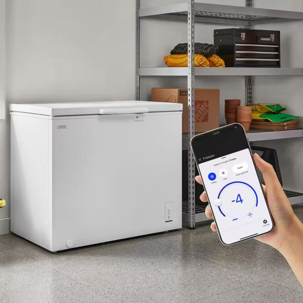 Vissani 8.8 cu. ft. Chest Freezer LED Light