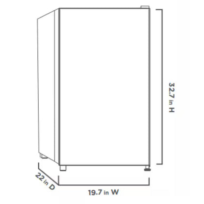 3.2 cu. ft. Mini Refrigerator in White, ENERGY STAR