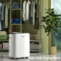 4,500 sq. ft. Dehumidifier in White with Drain Hose and Bucket, Auto Defrost, Low Noise,
