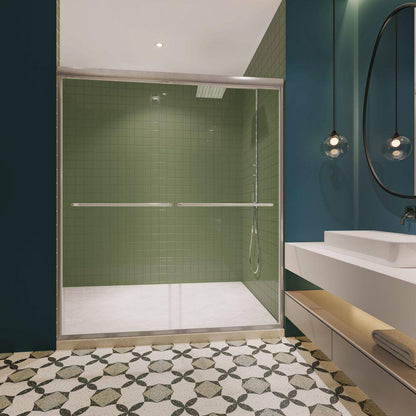 Moray 60W x 70H Double Sliding Shower Door