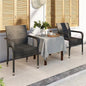 PE Outdoor Rattan Chair Set OF 2 with Armrests. 2 SETS AVAILABLE